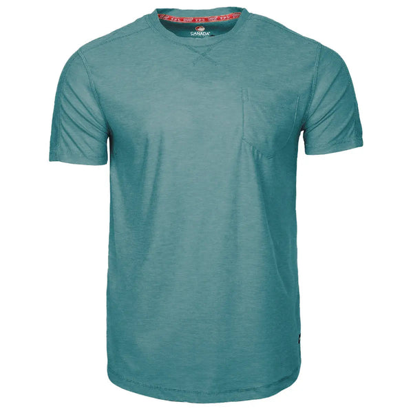 CANADA WEATHER GEAR MEN'S SUPREME SOFT TWO TONE CREW - SIZE: MEN L - TWILIGHT - Brand New