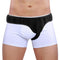 QAKE HERNIA BELT MEN & WOMEN LEFT/RIGHT SIDE INGUINAL HERNIUM SUPPORT BLACK M - Like New