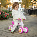 JETSON BOUNCE BALANCE BIKE FOUR WHEELS RIDE ON INDOOR OUTDOOR - PINK - Like New