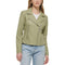 LW1RU538 LEVI'S WOMEN'S VEGAN LEATHER 538 MOTO JACKET WOMEN XL GREEN/CHARCOAL - Brand New