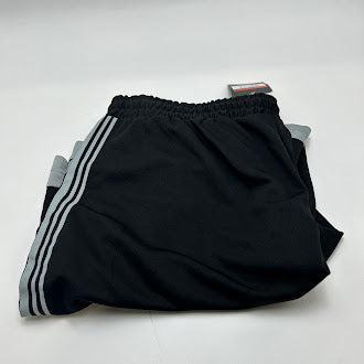 JUMP START JUMPSTART BLACK SILVER STRIPES BASKETBALL SHORT - L - BLACK/ SILVER - Brand New