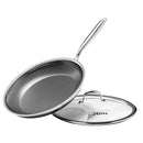 XBM Nonstick Frying Pan with Lid 12", Durable Stainless Steel skillet - Brand New