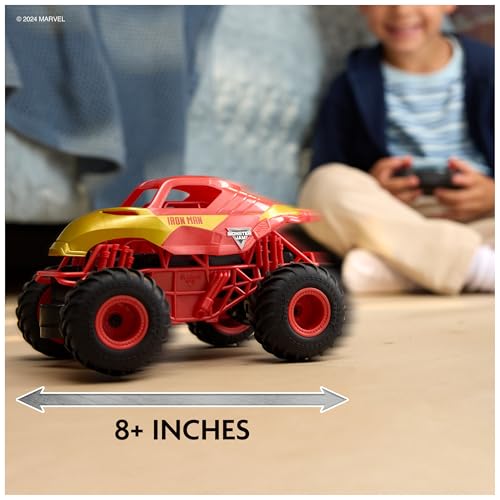 Monster Jam Marvel Iron Man RC Monster Truck 1:24 Scale Kids Toy 6070373 - Like New