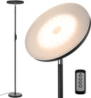 JOOFO Floor Lamp 30W/2400LM Sky LED Modern Torchiere 3 Color MF18228B - Black - Like New