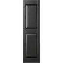 12"W x 51"H Lifetime Vinyl, Raised Panel Shutters, Installation Hardware - Black - Brand New