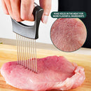 SLODKI STAINLESS STEEL ONION SLICE HOLDER/CHOPPER SLICING ASSISTANT TOOL - BLACK - Like New