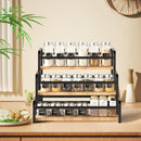 TISEMENT SPICE RACK ORGANIZER FOR COUNTERTOP, 3-TIER, HM5428-VC - BLACK - Like New