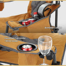 ARROWHEAD OUTDOOR PORTABLE FOLDING CAMPING QUAD CHAIR KKS0335U - TAN - Like New