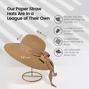MC180330000014 JASMINE FLOPPY BEACH HATS FOR WOMEN FOLDABLE SUN HATS FOR WOMEN - Like New
