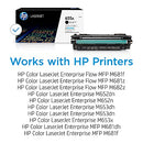 HP - 655A BLACK TONER CARTRIDGE WORKS HP COLOR LASERJET ENTERPRISE M652, M653 - Brand New