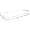 SUNNYDAZE 41" x 18" WEATHER-RESISTANT INDOOR/OUTDOOR BENCH CUSHION - RUST - Like New