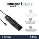 AMAZON BASICS 8-OUTLET POWER STRIP SURGE PROTECTOR 4,500 JOULE - 12FT CORD - Like New