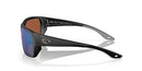 COSTA DEL MAR TAILFIN POLARIZED RECTANGULAR SUNGLASSES - MATTE BLACK/GREEN 580G - Like New
