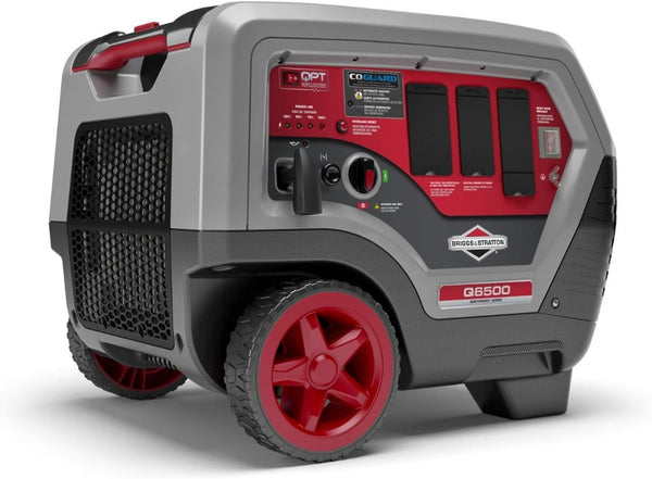 Briggs & Stratton Q6500 Quiet Power Series Inverter Generator 6500W - GRAY/RED - Like New