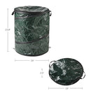 Wakeman Pop Up Outdoor Garbage Can, Black, 29.5 Gallon - Brand New