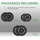 FITVIDS 1 INCH STANDARD BARBELL WEIGHT PLATES, 2.5 LB TO 45 LB - Scratch & Dent