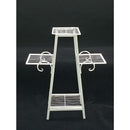 Hi-Line Gift Ltd 3 Tier Plant Stand 78672-A-WT - White - Like New