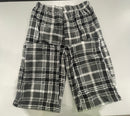 YUNA PAJAMA PANTS WOMENS MULTI PLAID MICROFLEECE SUPER - XL/XXL - GRAY/WHITE - Brand New