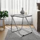 LeisureMod Lawrence Mid-Century Modern Rectangular Folding Side Table - Like New