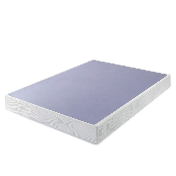ZINUS Metal Box Spring with Wood Slats, 7.5 inch Mattress Foundation, Queen - Like New