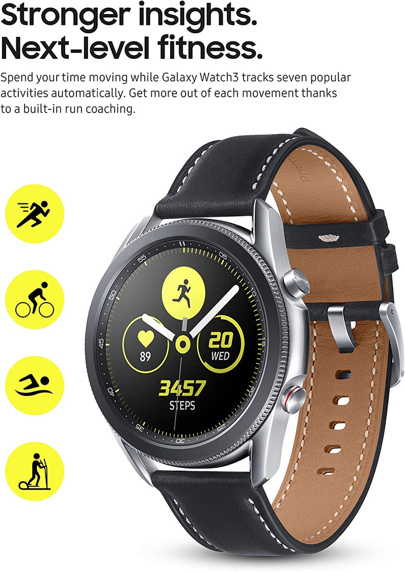 Samsung Galaxy Watch 3 LTE 41mm - Mystic Silver SM-R855UZSAXAR - Like New