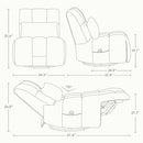 WATSON & WHITELY OVERSIZED POWER RECLINER CHAIR FOR ADULTS - GREY - Like New