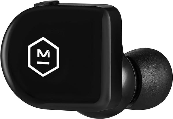 MASTER & DYNAMIC MW07 GO True Wireless Earphones - Water Resistant - Jet Black Like New