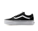 VANS OLD SKOOL PLAT UNISEX - SIZE: MEN 8.5 WOMEN 10 BLACK/WHITE - Like New