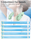 FWV PERSONAL NECK AIR CONDITIONER-COOLING NECK FAN WITH AC - LIGHT GREEN - Like New