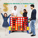 COSTWAY Jumbo 4-to-Score Giant Game Set, 4 in A Row for Kids and Adults - Like New