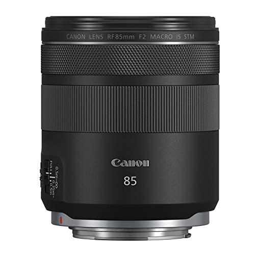 CANON RF 85MM F2 MACRO IS STM COMPACT MEDIUM-TELEPHOTO BLACK LENS - BLACK - Like New
