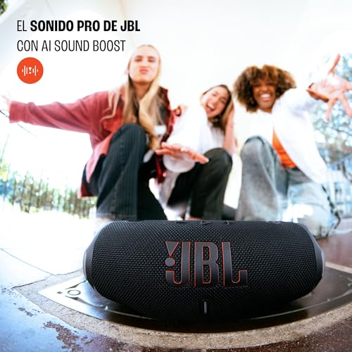 JBL Charge 6 Portable Waterproof Bluetooth Speaker JBLCHARGE6BLKAM - Black - Like New