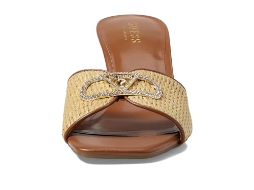 WGOLINS GUCCI WOMEN'S OLINS HEELED SANDAL - SIZE 8 WOMEN - COGNAC - Like New