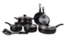 PAULA DEEN PD12PASSBK 12 PIECE COOKWARE SET - BLACK - Like New
