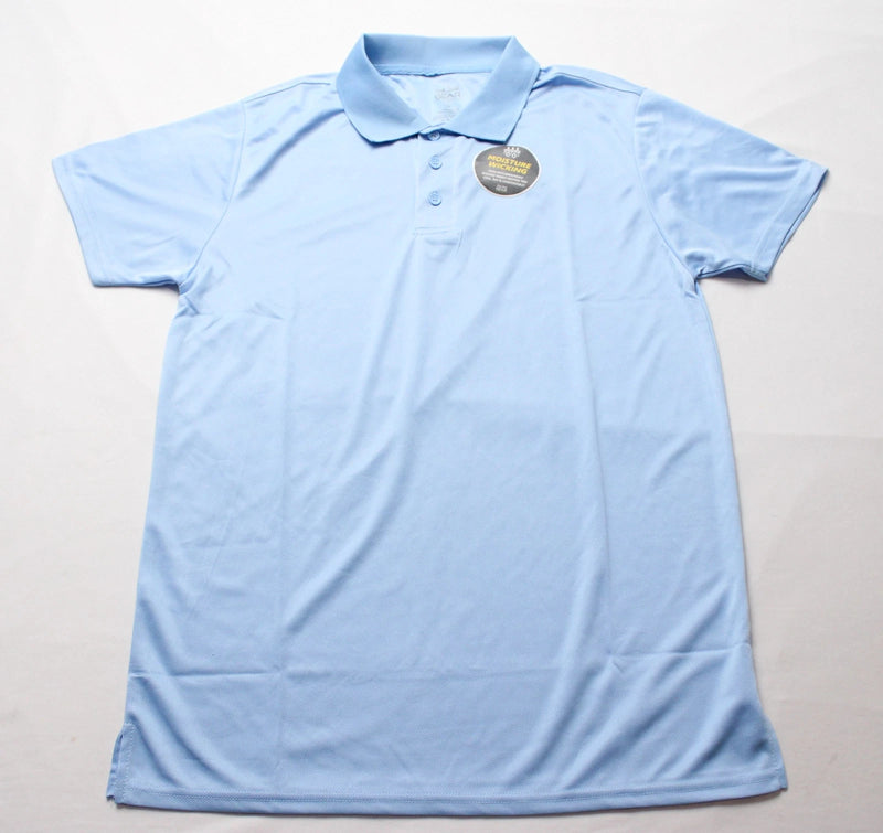 KICK START GEAR SPORTSWEAR MOISTURE WICKING POLO SHIRT - SIZE: 3XL - LIGHT BLUE - Brand New