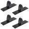 4 Pack Black Office Desk Partition Clamp, T Shaped Sneeze Guard Bracket Support - Like New