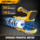 Heinpro Cordless Leaf Blower, 500 Cfm/150 Mph, Tool Only HP-L20TT - Yellow - Like New
