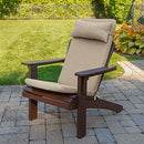 Klear Vu Rumba Adirondack Outdoor Chair Cushion - Tan - Brand New