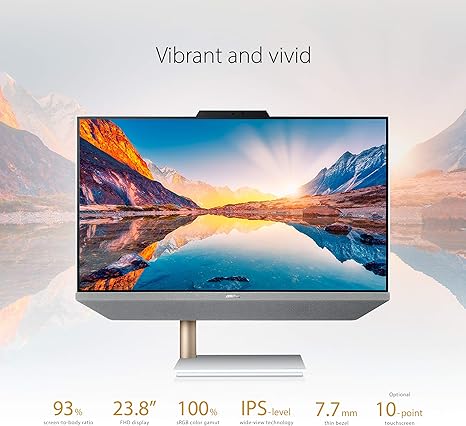 ASUS ZEN AIO M5401WYA-DH704T 23.8" FHD RYZEN 7 5825U 16GB 512GB SSD - WHITE - Like New