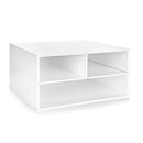 JulieHome Wood Two-Tier Printer Fax Stands Shelf Paper Organizer B07HT1RKS3 - Brand New