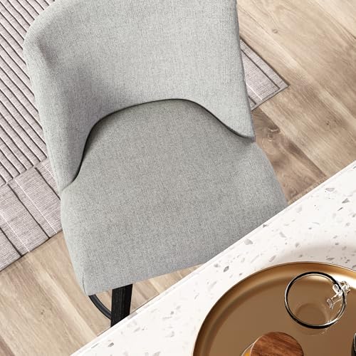 CARTERCHAIRR COUNTER HEIGHT BAR STOOLS FABRIC UPHOLSTERED MODERN COUNTER STOLLS - Like New