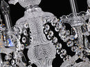Worldly K9 Crystal Chandelier 15 Lights Crystal Pendant Light Fixture - Clear - Brand New