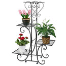 Moutik Home Metal Plant Stand:Flower Holder Pots Garden Yard Decor Display Stand - Brand New