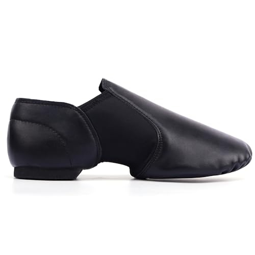 LINODES UNISEX 006 PU LEATHER UPPER SLIP-ON JAZZ SHOE -SIZE: WOMENS 8 MENS 7.5 - Like New