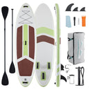 CONCETTA INFLATABLE PADDLE BOARD EQUIPPED SUP PADDLE BOARD - BROWN/GREEN - Brand New