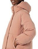 AMAZON ESSENTIAL WOMEN'S OVERSIZED LONG HOODED JACKET LIGHT BROWN XL - Like New