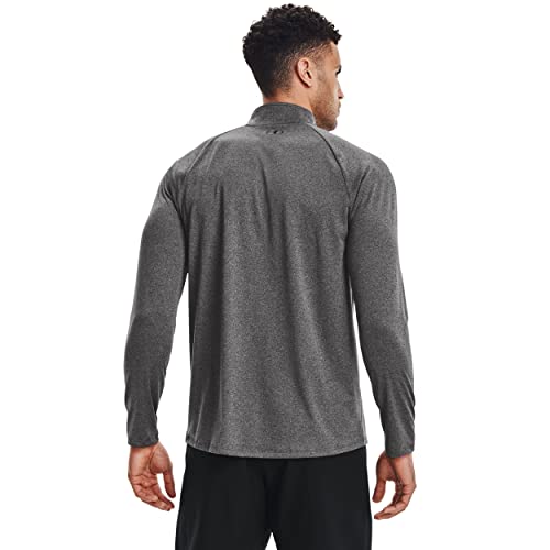 Under Armour Men's Tech 2.0 ½ Zip Carbon Heather/Black M - Brand New