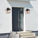 CLASSIC LEAVES OUTDOOR WALL LIGHTS, EXTERIOR WALL SCONCES - BLACK GOLD - Brand New