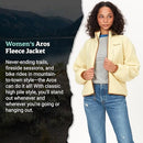 MARMOT WOMEN'S AROS FULL-ZIP JACKET - SHERPA FLEECE WITH RETRO STYLE - WHEAT - Brand New