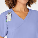 Wink W123 Women's Mock Wrap Scrub Top - B00W9S8LKW - Ceil Blue - 5X-Large - Brand New
